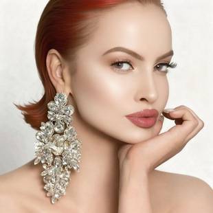 Exquisite Fashion Shining Earrings Wedding Bridal Jewelry High-end Elegant Zircon Long Water Drop Earrings for Women
