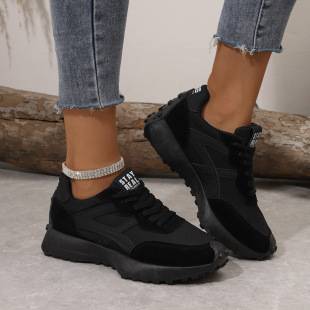 Autumn and Winter New Foreign Trade Large Size Forrest Gump Sports Shoes Casual Shoes Flat Bottom Versatile Lightweight Mesh Sports Shoes for Women Wholesale