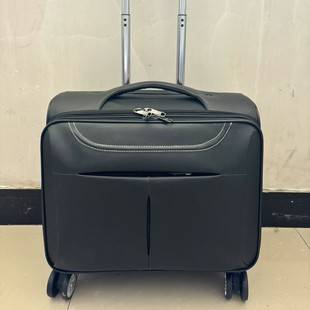 2025 New Model Lychee-Patterned Business Carry-On Suitcase 18inch with Universal Wheels for Boarding