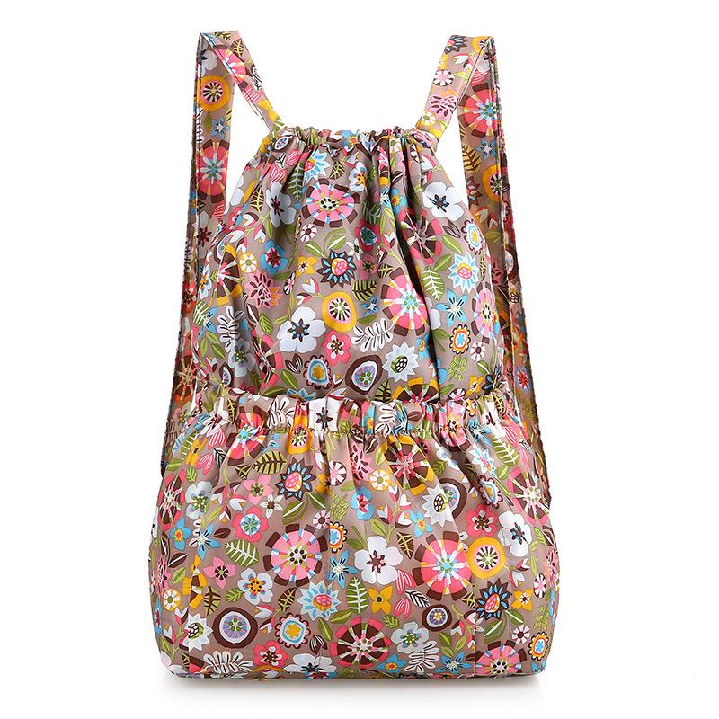 New Ultra-Light Backpack Drawstring Backpack Large Capacity Travel Backpack Folding Fitness Bag Training Backpack Drawstring Pocket