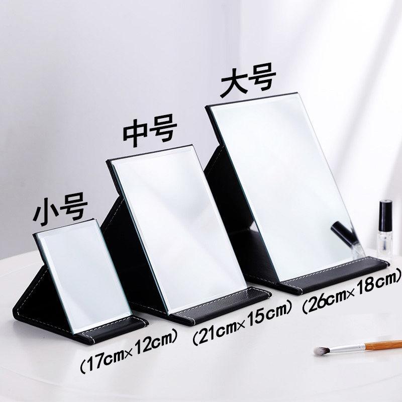 Mirror, Makeup Mirror, Stackable Desktop Mirror, Portable, Suitable for High School Students, Dormitory, Princess Style, Large and Small Sizes, Desktop Vanity Mirror