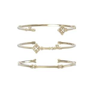 Three Horizontal Lines Jewelry's Same Style "Iris Key" Titanium Gold Key Bracelet, Light Luxury High-End Bracelet with a French Vintage Feel