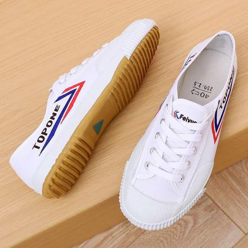 Dabowen Men's and Women's Martial Arts Training Shoes, Student Canvas Shoes, Physical Examination Training Shoes, Non-Slip Wear-Resistant Track and Field Shoes, Running Shoes