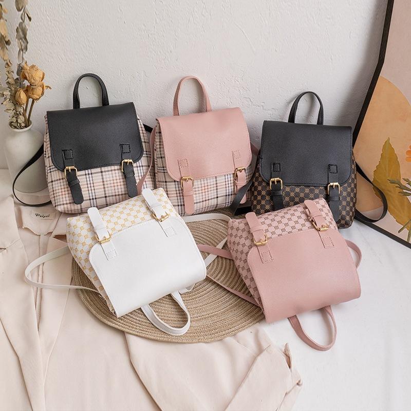 Fashionable Printed Small Backpack 2023Ladies Knapsack Export Women's Bag Wholesale Fresh and Sweet Backpack