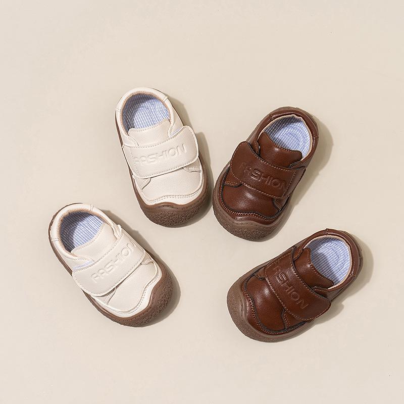 Baby Shoes Small Leather Shoes Korean Style Toddler Shoes 2025 New Spring and Autumn Children's Shoes Anti-collision Single-layer Shoes Comfortable All-match Western Style
