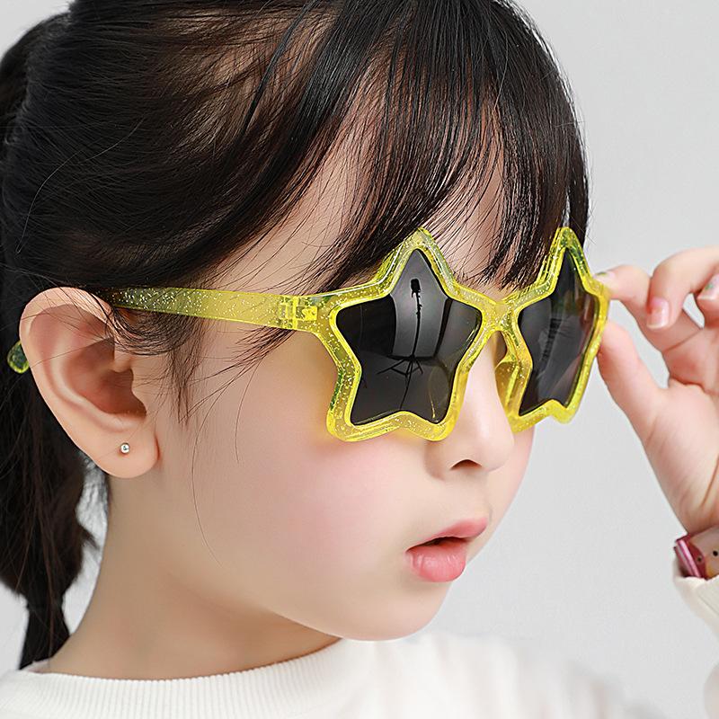 2022 New Children's Cartoon Sunglasses Fashion Personalized Decorative Sunglasses Cute Five-pointed Star Baby Sunglasses