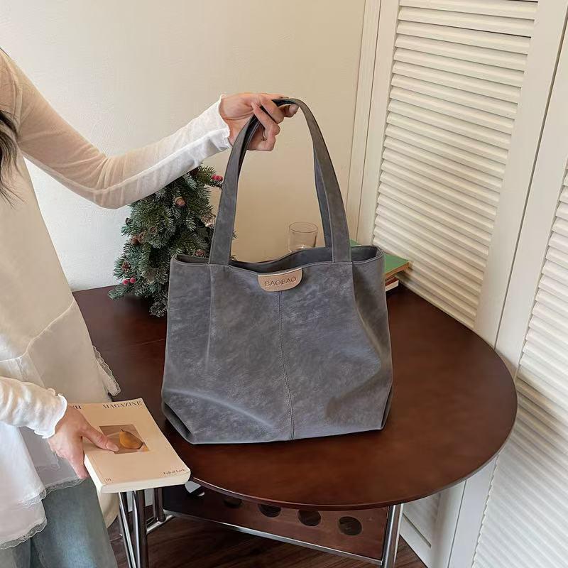 Fashionable Large-Capacity Pu Tote Bag for Women 2026 New Model Shoulder Handbag for College Students and Mom's Maternity Check-Up Bag